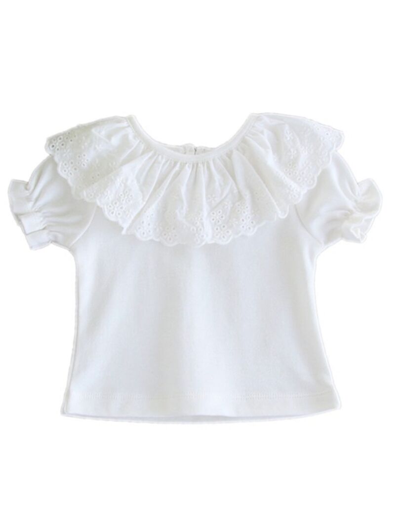 Wholesale Summer Baby Girl White Lace Top 20010707 - ki