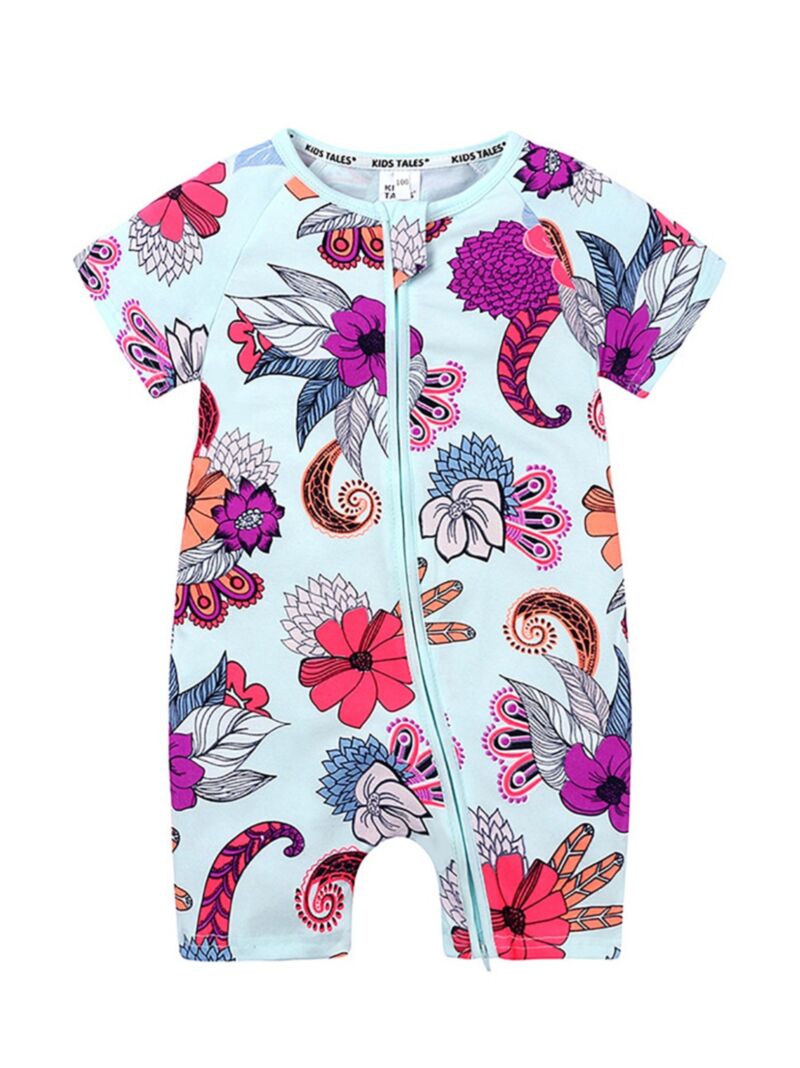 Wholesale Summer Baby Girl Flower Jumpsuit 200316674
