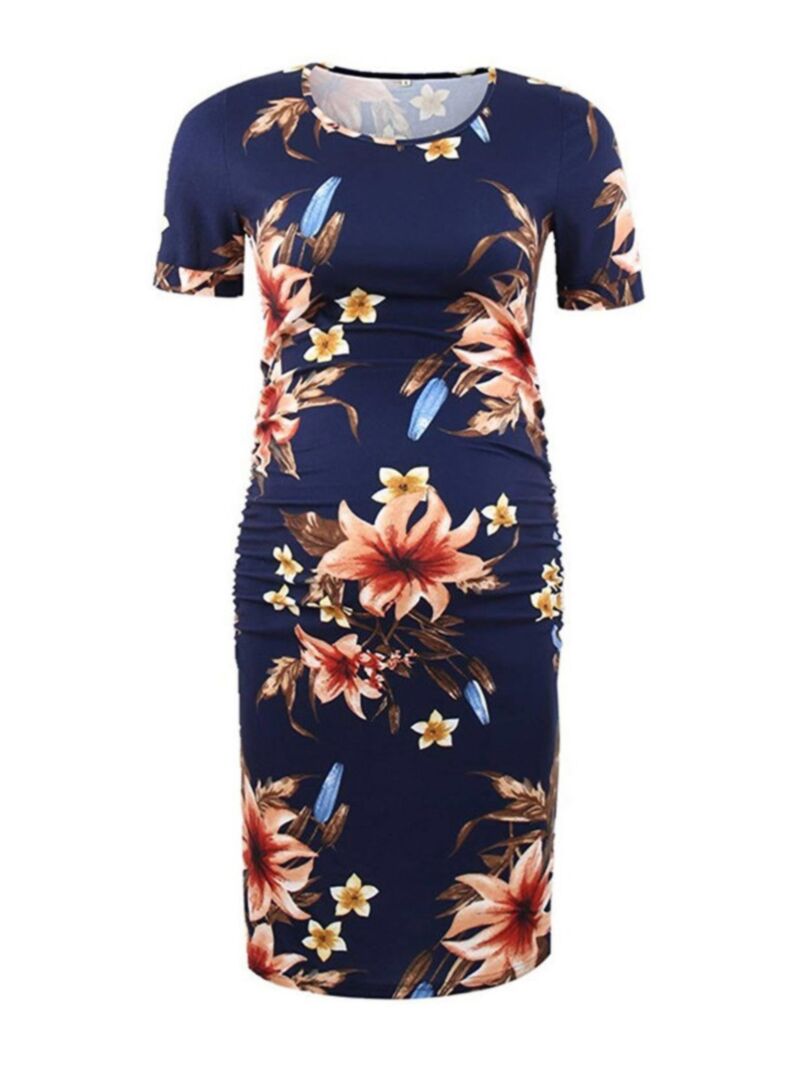 Wholesale Vintage Style Flower Maternity Dress 20032885