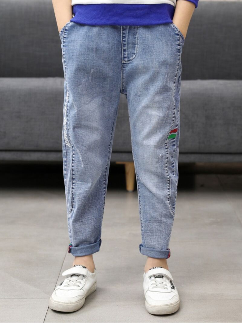 Wholesale Stylish Little Boy Super Boomer Jeans 2003302