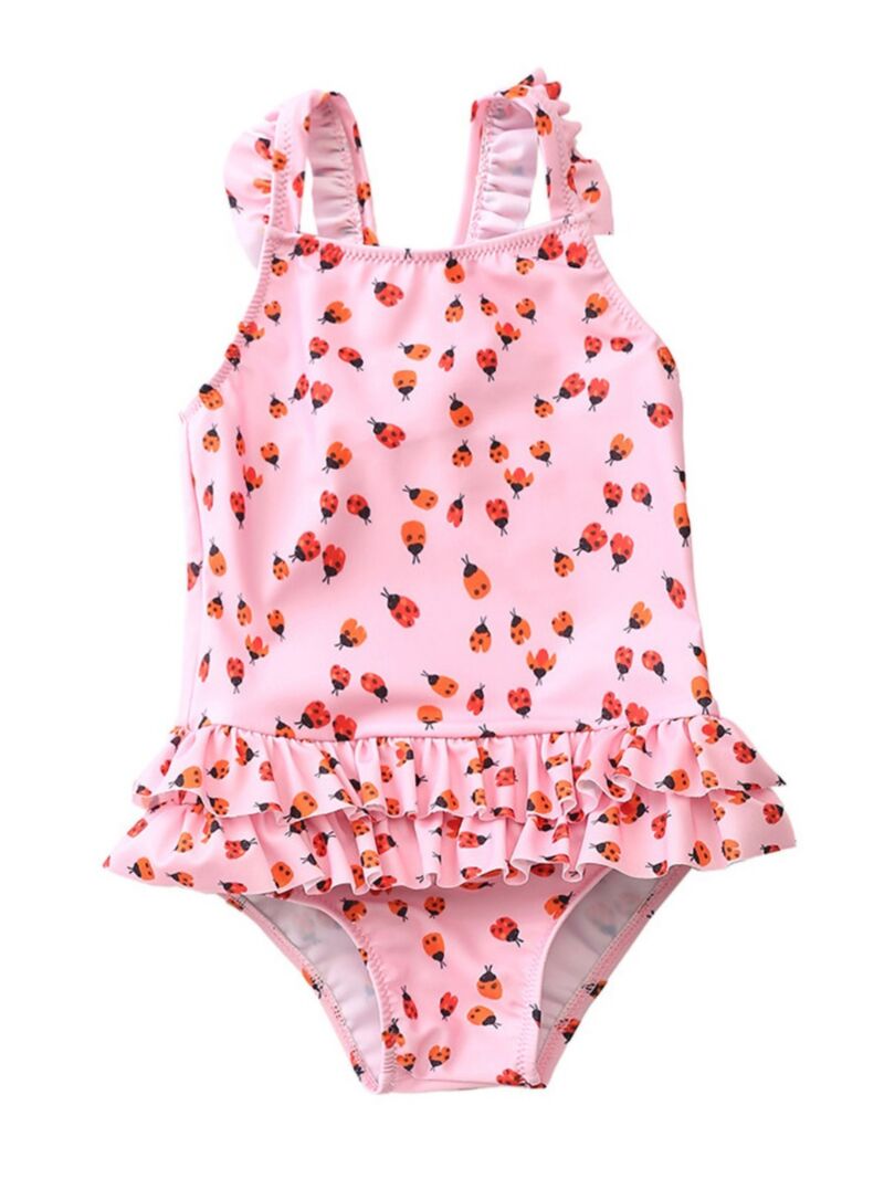 Wholesale Toddler Girl Ladybird One Piece Bathing Suit