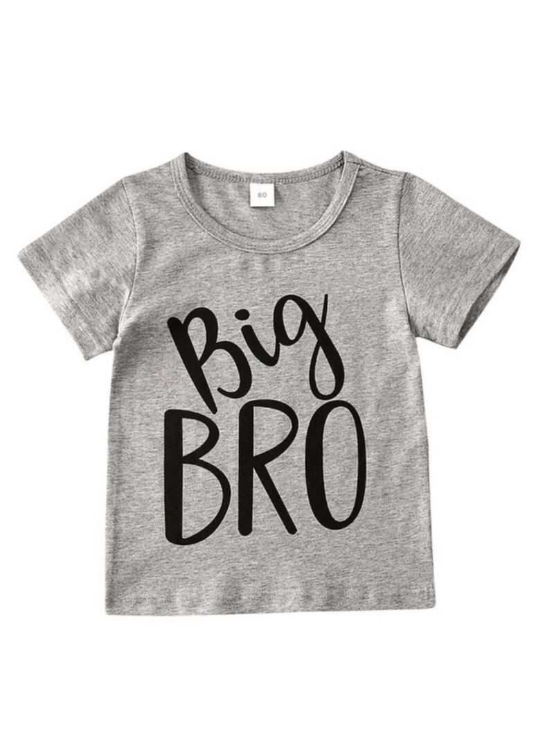 Wholesale Big Bro Sis Gray T-shirt 200420940 - kiskissi