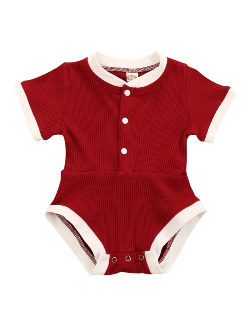 Wholesale Unisex Ribbed Round Neck Baby Onesies Bulk 20