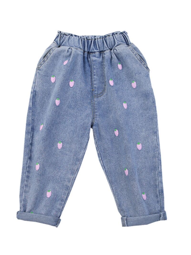 Wholesale Trendy Kid Girl Strawberry Jeans 200825681