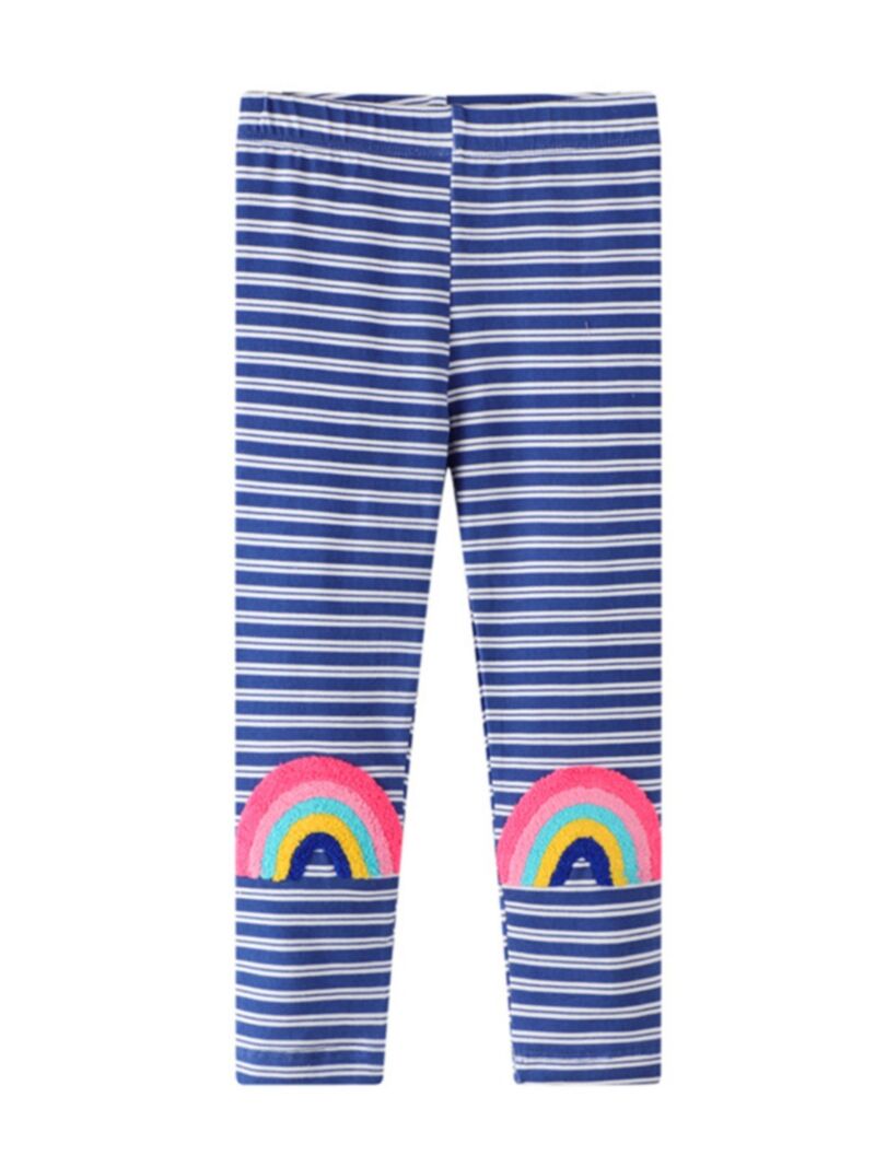 Wholesale Kid Girl Rainbow Stripe Legging Pants 2008293