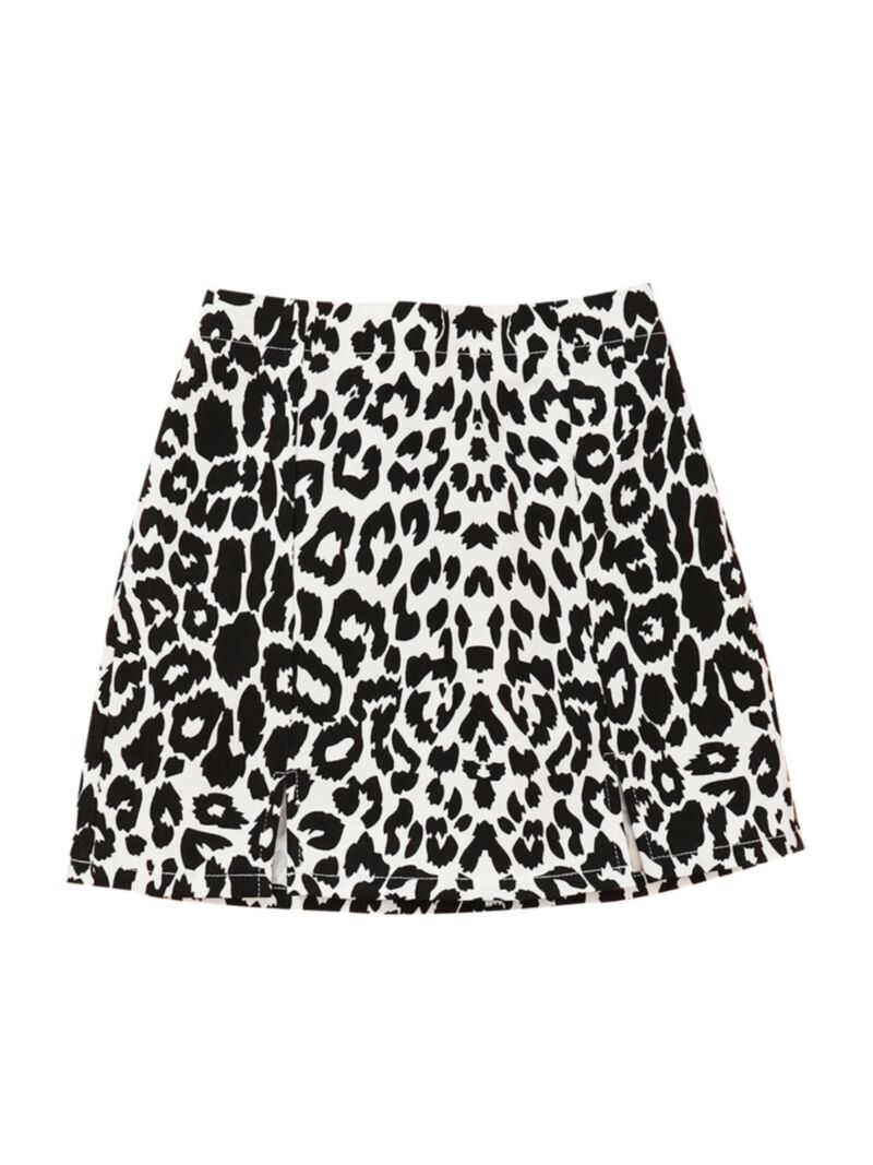 Wholesale Kid Girl Leopard A-Line SkirtKid Girl Leopard