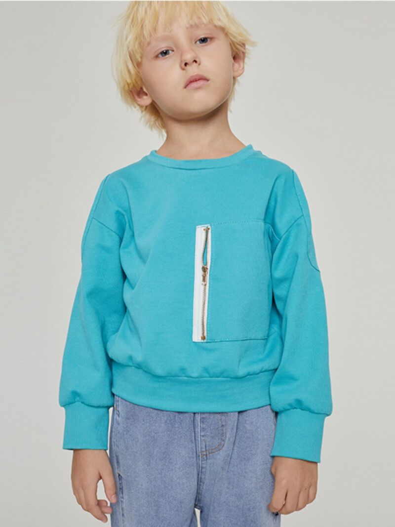 Wholesale Kid Boy Zip Up Pocket Sweatshirt 200921281