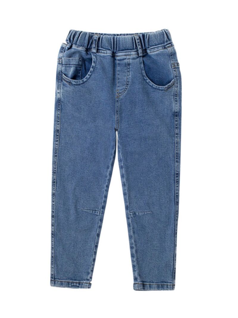 Wholesale Kid Boy Solid Color Fashion Jeans 200921726