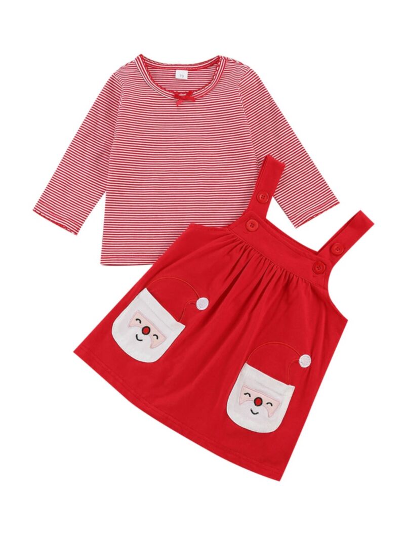 Wholesale 2 Pieces Infant Toddler Girl Christmas Set St