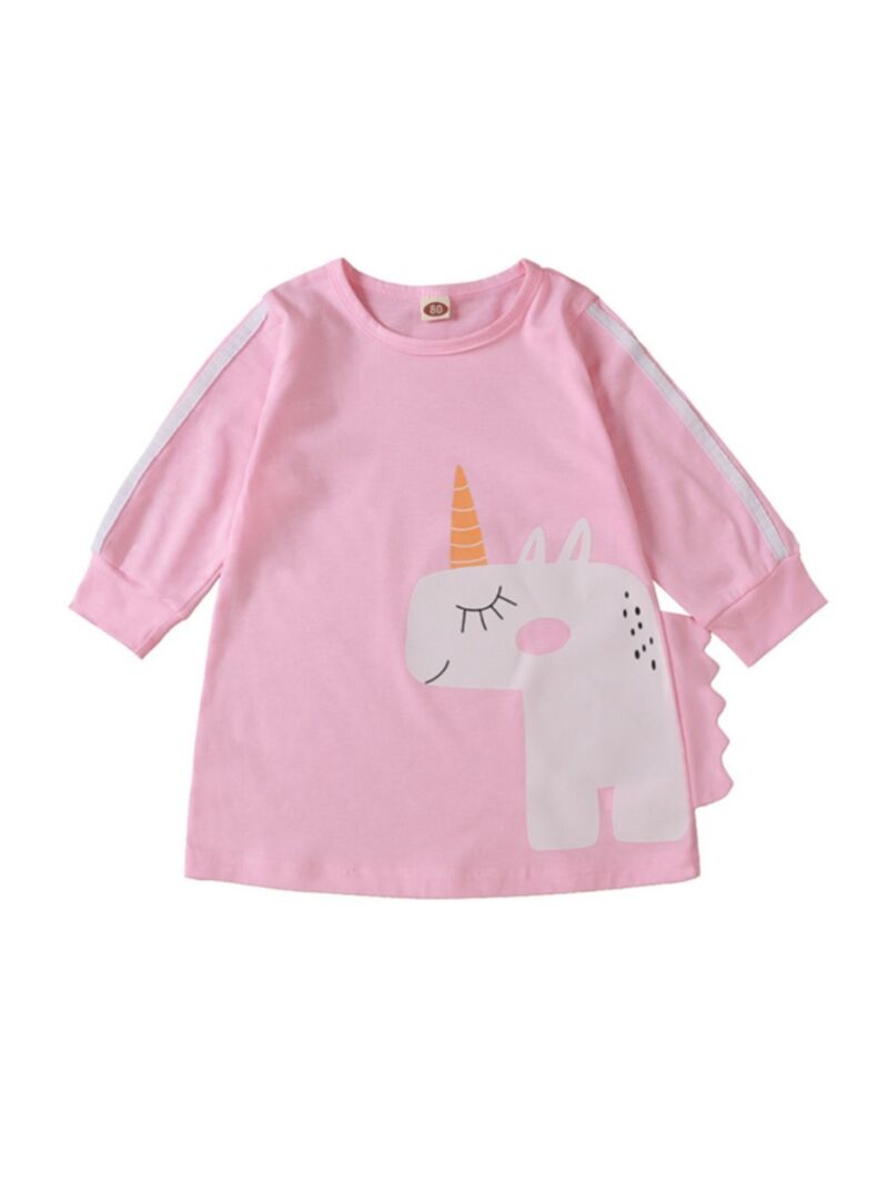 Wholesale Baby Girl Unicorn Pink Dress 201027471 - kisk