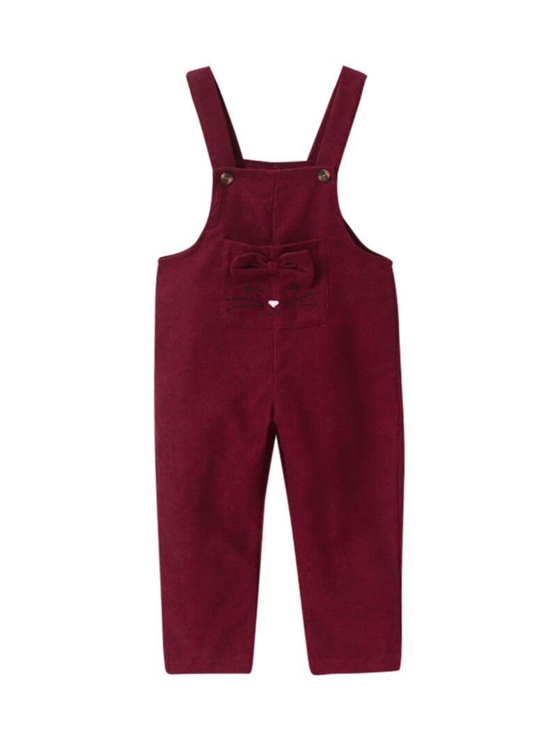 Wholesale Kid Girl Corduroy Cat Overalls 20120627 kis