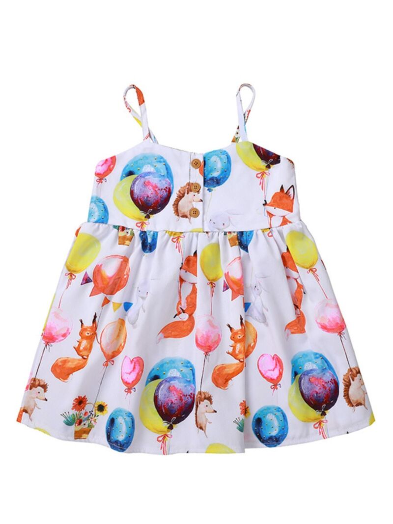 Wholesale Little Girl Balloon Print Sling Dress 2012110