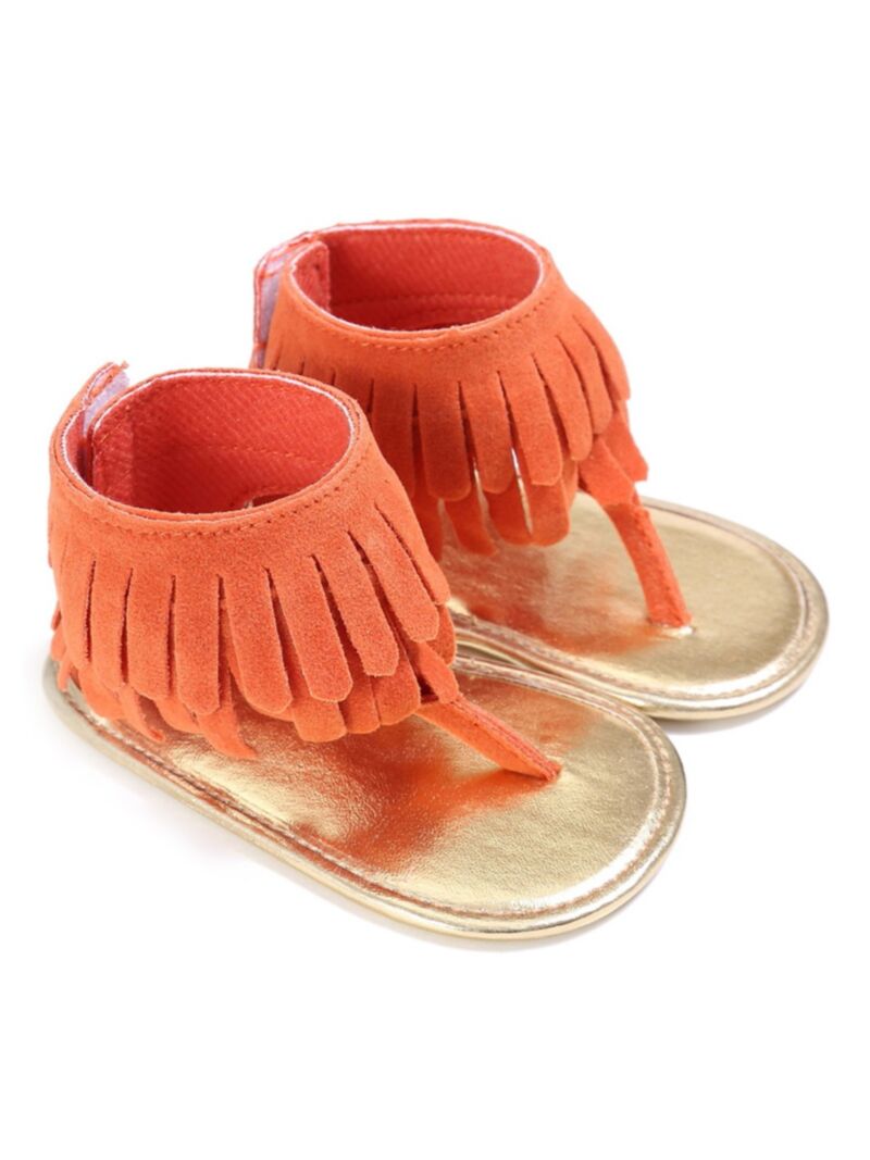 Wholesale Baby Girl Fringe Sandals 210224050 kiskissi