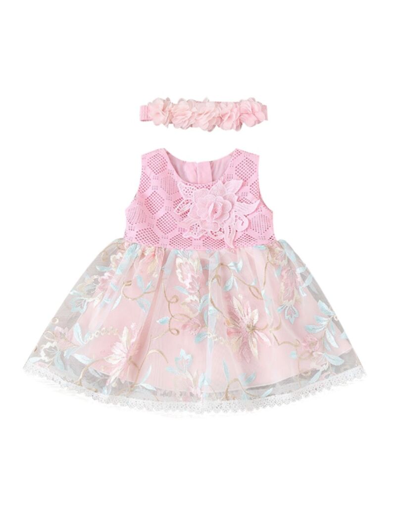 Wholesale Two Pieces Baby Girl Flower Tank Dress And He