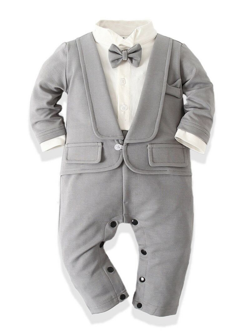 Wholesale Baby Boy Party Wear Bow Tie Tuxedo Gentleman