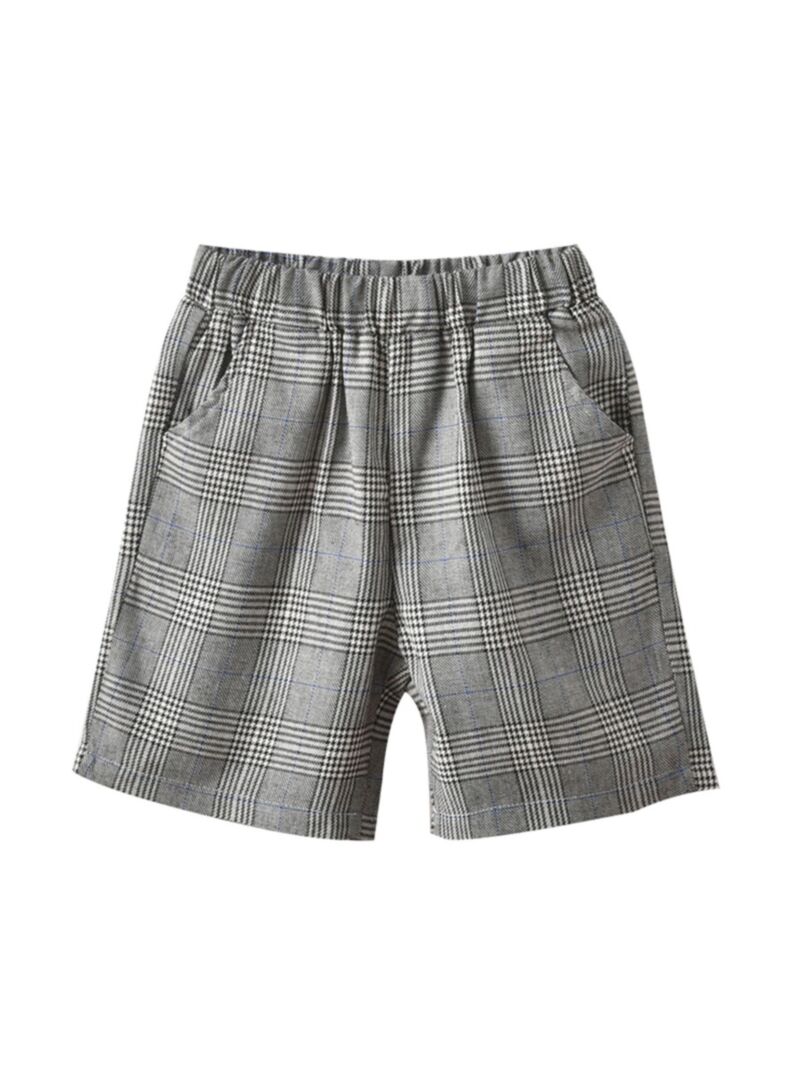 Wholesale Kid Boy Checked Wholesale Boy Shorts 21051009