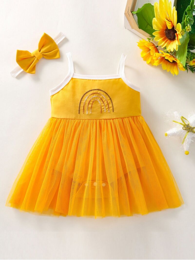 Wholesale Mesh Rainbow Cami Wholesale Baby Onesies For