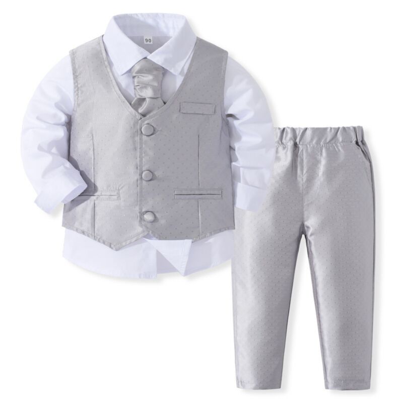 Wholesale 9M5Y Toddler Boys Suit Sets Solid Color Whol