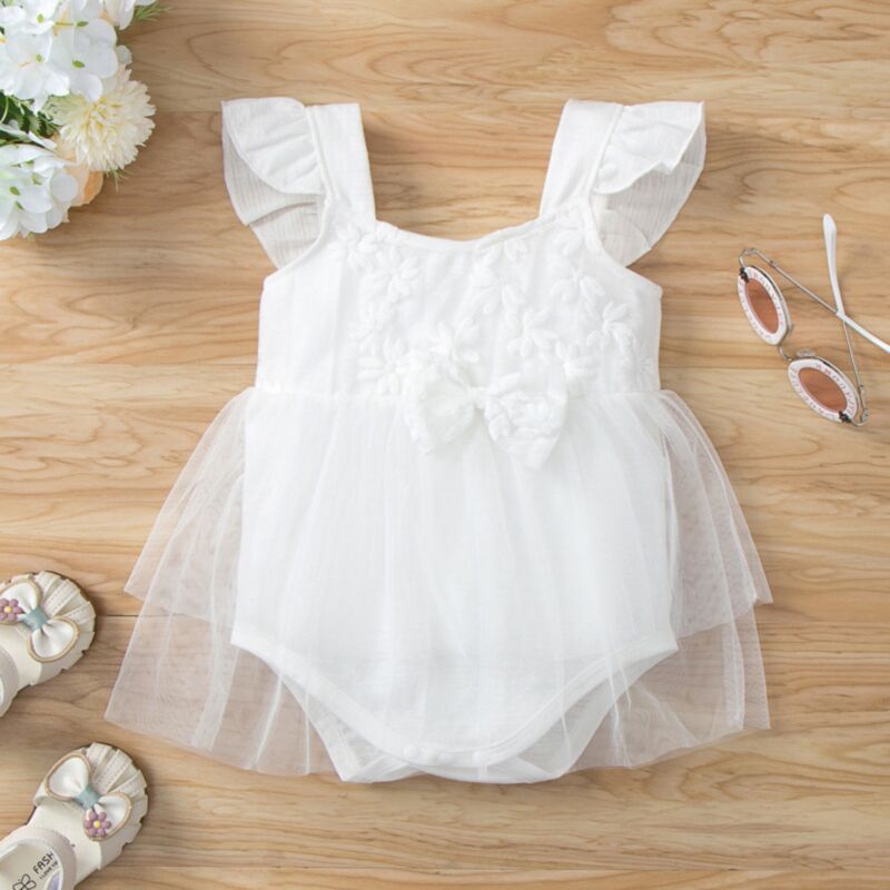 Wholesale 012months Baby Onesies White Mesh Cheap Baby